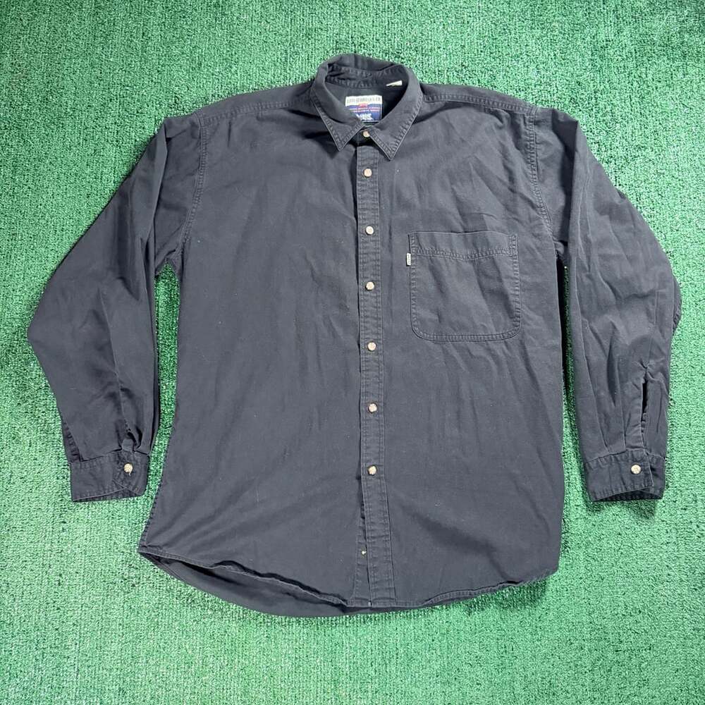 Levi's Classic One Pocket Long Sleeve Shirt Size Large Black